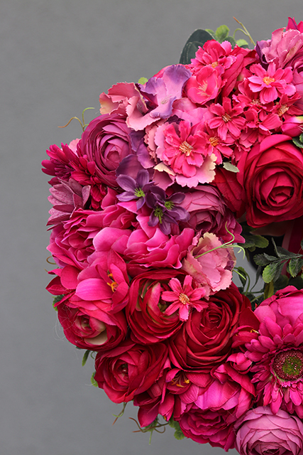 Amanita, wianek na drzwi w intensywnych barwach, śr.40cm  