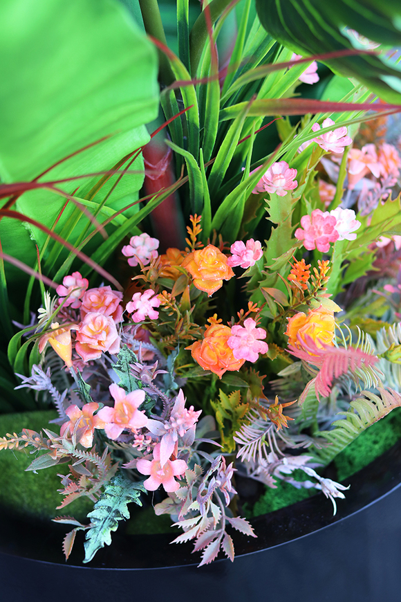 egzotyczna kompozycja, Strelicja Fiberglass Grande, wym.165cm 