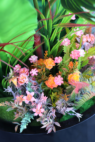 egzotyczna kompozycja, Strelicja Fiberglass Grande, wym.165cm 