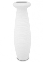 Emaja White, ceramiczny wazon, wym.33x10x10cm