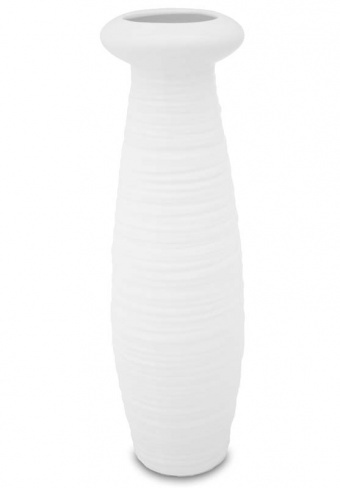 Emaja White, ceramiczny wazon, wym.33x10x10cm