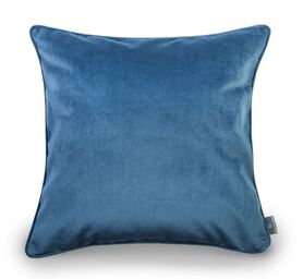 poduszka dekoracyjna welurowa, Velvetia, granat dżinsowy, wym.50x50cm