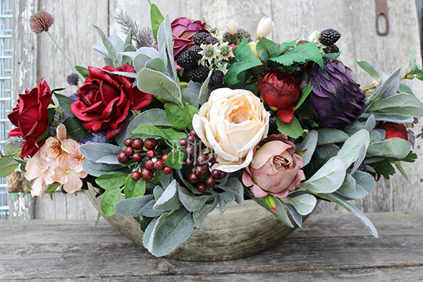 bukiet / kwiatowa kompozycja England Gold większa, wys.37cm