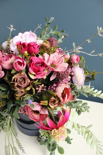 doskonała kompozycja / flowerbox / bukiet, Wild Beauty, wys.30cm