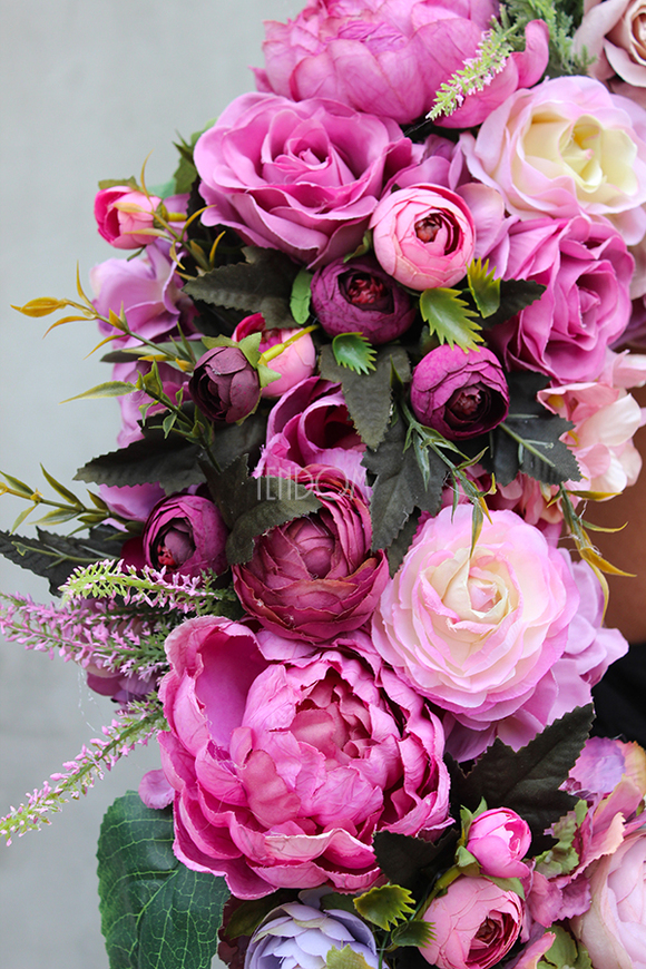 Bella Jesienna, kwiatowy wianek na drzwi, śr.55cm  