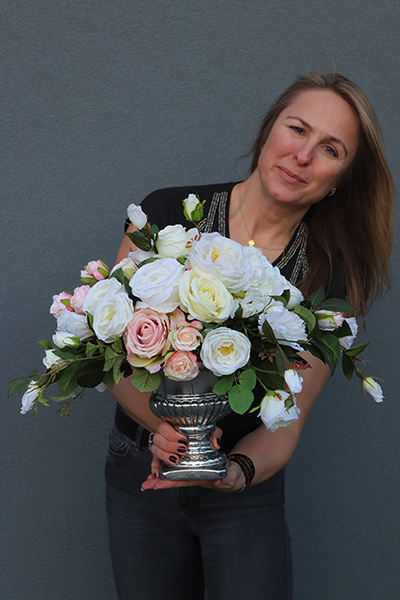 Beatrycze, komplet wiosennych dekoracji - girlanda&kompozycja