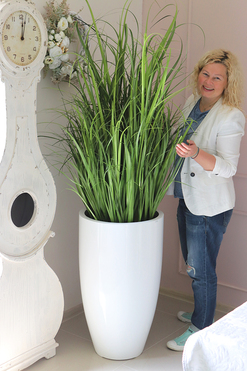 duża kompozycja ze sztucznych traw, Fiberglass Grande New,wys.165cm