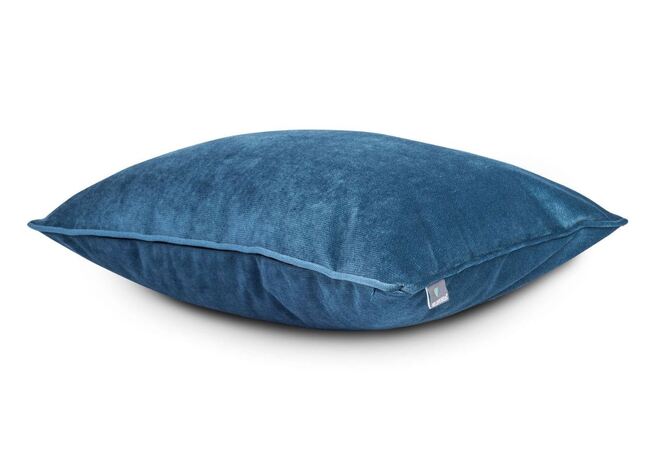 poduszka dekoracyjna welurowa, Velvetia, granat dżinsowy, wym.50x50cm