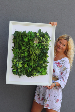 atrakcyjna jednostronna rama Hotels Sukulenty 1, wym.77x57cm 