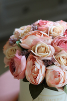 Gucciano Sulina, flowerbox z różowymi kwiatami, wys.25cm