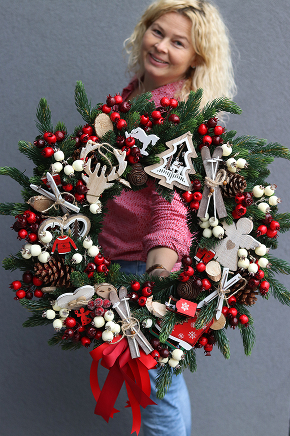 bajeczny wieniec Święta with tenDOM Grande, śr.63cm