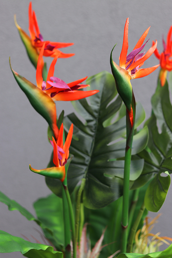 Fiberglass Stratto Grande, sztuczna egzotyczna strelicja, wym.165cm