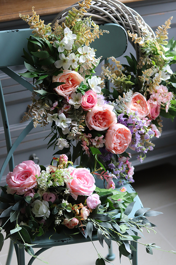 dekoracja do dużego koszyczka, Kalathea, dł.30cm, z ogonem 60cm