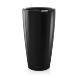Rondo, wysoka donica z nawadnianiem, czarna, wym.75x40cm