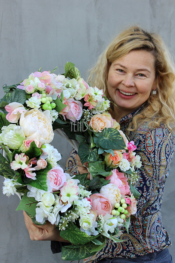 dekoracyjny, ogromny wieniec Pałac 2, śr.45cm