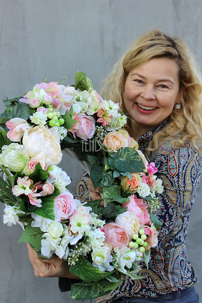 dekoracyjny, ogromny wieniec Pałac 2, śr.45cm