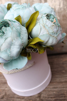 kompozycja kwiatowa / bukiet Flowerbox Blękitna Piwonia wys.22cm