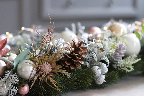 girlanda bożonarodzeniowa, Pudrove Święta, dł.100cm