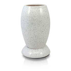 Anmari White, ceramiczny wazon nagrobny, wym.22x13cm