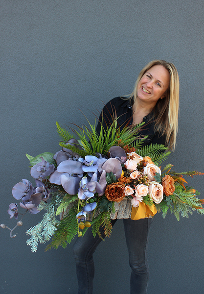 Memory, elegancka kompozycja nagrobna, wym.36x82x30cm