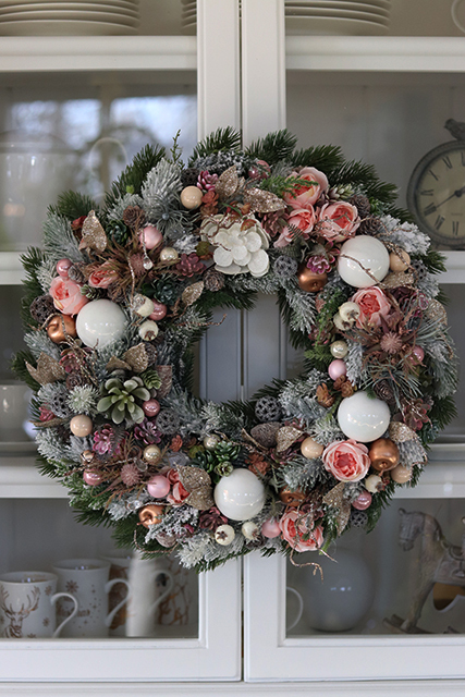 Poranne Mgły, wianek świąteczny, wym.48cm