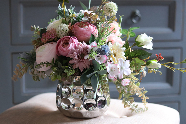 Carmen, komplet wiosennych dekoracji - wianek, girlanda&kompozycja  