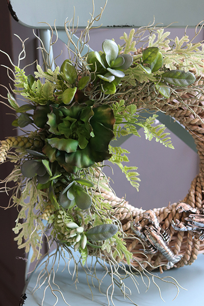 atrakcyjny marynistyczny wianek Homary, śr.38cm 