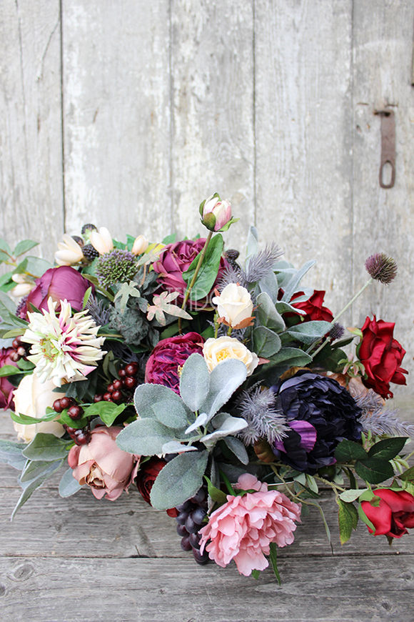 bukiet / kwiatowa kompozycja England Gold większa, wys.37cm