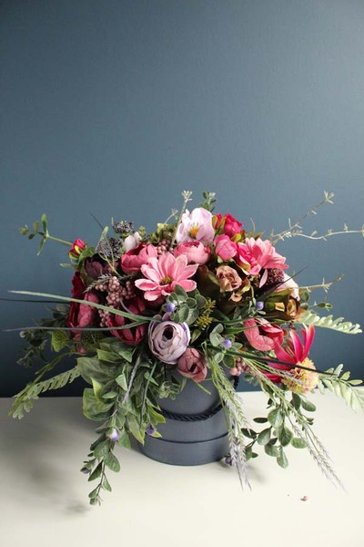 doskonała kompozycja / flowerbox / bukiet, Wild Beauty, wys.30cm