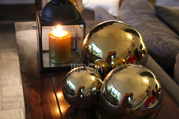 kula dekoracyjna ceramiczna Gold śr.6cm