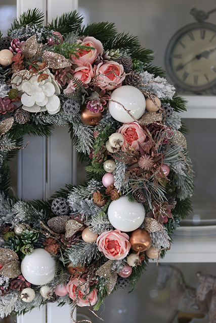 Poranne Mgły, wianek świąteczny, wym.48cm