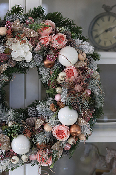 Poranne Mgły, wianek świąteczny, wym.48cm