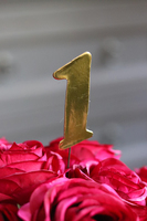 Jubileo, złota cyfra do dekoracji, jedynka, wys.7cm