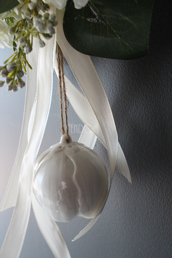 Bez wiosenny wianek komunijny na drzwi, śr.30cm  