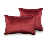 poduszka dekoracyjna welurowa, Velvetia, burgund, wym.50x50cm