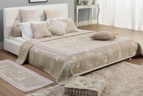 narzuta Paris Beige, wym.200x220cm & 2 poszewki na poduszki