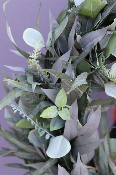 efektowny zielony wianek na drzwi, Naturea Big, śr.74cm