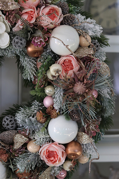 Poranne Mgły, wianek świąteczny, wym.48cm