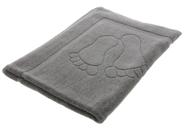 dywanik łazienkowy HappyFeet, szary, wym.50x70cm