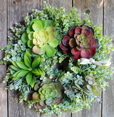 wianek dekoracyjny z kaktusami Sukulent 3, śr.36cm  