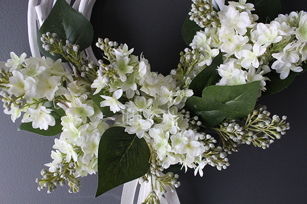 Bez wiosenny wianek komunijny na drzwi, śr.30cm  