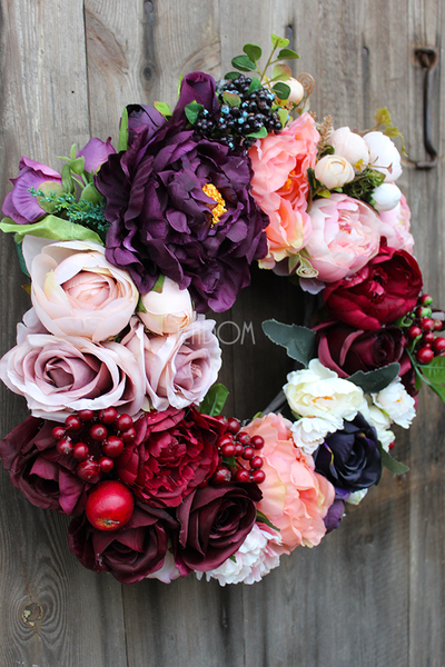 England elegancki wianek na drzwi, śr.40cm