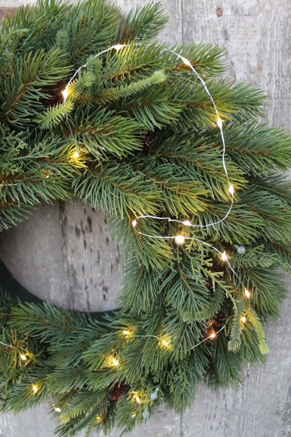 Naturalne Święta, bożonarodzeniowy wianek na drzwi, śr.48cm