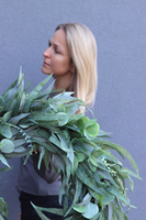 efektowny zielony wianek na drzwi, Naturea Big, śr.74cm