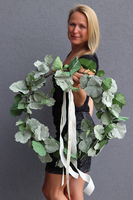 efektowny liściasty wianek Tello, śr.58cm