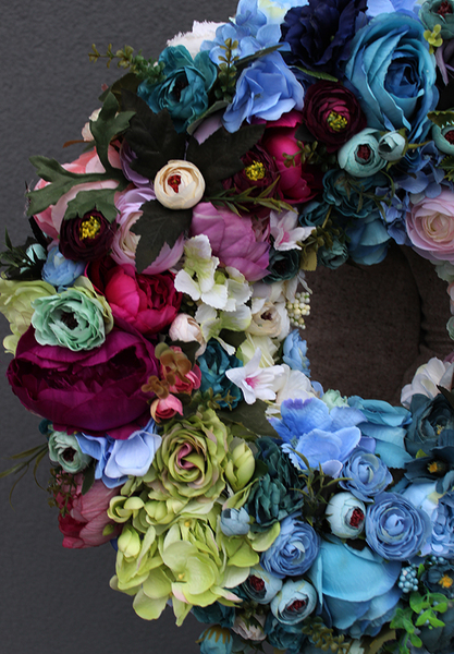 Caryca Katarzyna, duży wianek na drzwi, śr.55cm 