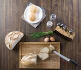 Loft zestaw 5 noży w drewnianym bloku