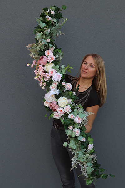 Beatrycze, elegancka wiosenna girlanda, dł.180cm