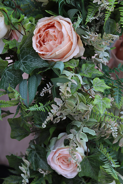 Eligia Grey, wypożyczenie girlandy z wysokiej jakości sztucznych kwiatów, dł.3m 