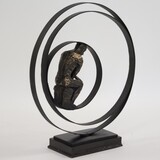 Myśliciel, nowoczesna figurka / dekoracja, wym.35x31x10cm